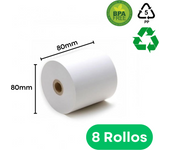 Start Electric  Rollos de Papel Térmico para Datáfono (TPV) y Caja Registradora Sin BPA - Ideal para Impresión de Tickets y Recibos en comercios  57x35mm, 57x55mm, 80x80mm, Mandril: 12 mm  Marca Criscolor