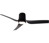 Ventilador de Techo USHUAIA de 35w Negro - Motor DC - Control Remoto - Iluminación LED 30W - 3300 Lumenes - 2700-5000k - APP - SUNACA