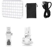 Luz de relleno para teléfono móvil adecuada para Apple Samsung Huawei Xiaomi Luz de relleno para teléfono móvil Luz LED de bolsillo 2200 mAh Luz de tres colores 60 cuentas de lámpara oo4