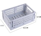 Plastic Foldable Storage Crate Folding Box Basket Stackable Cute Makeup Jewellery Toys Boxes for Storage Box Organizer Portable