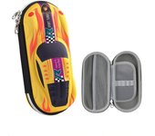 3D Racing car Pencil cases Cartoons school pencil case for children Stationery box EVA plastic pen case boy cute pen bag gifts