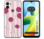 Funda Silicona para Xiaomi Redmi A1 Plus diseño Flores Vintage Dibujos