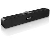 Computer Speakers with 3.5 mm Aux, Small PC Speakers Powered by USB, Wired USB Desktop Speaker, USB Soundbar for Monitor