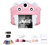 Cámara Infantil para Impresión Instantánea con Impresora Térmica Juguete de Niña para Fotos Digitales Cámara de Niño para Video Regalo de Cumpleaños