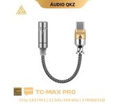 QKZ TC-MAX Pro HiFi DAC USB Type C To 3.5mm Headphone Amplifier Audio Decoder IEM AMP Mobile Phone Adapter CX31993 32bits/384kHz