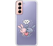 Funda compatible con Samsung Galaxy S21 - S30 (4G/5G) - Pareja corazon