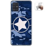 Tumundosmartphone Funda Gel Tpu Samsung Galaxy A51 5G Camuflaje 03 Dibujos Personalizada