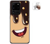 Tumundosmartphone Funda Gel Tpu para Samsung Galaxy S20 Ultra diseño Helado Chocolate Dibujos