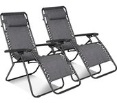 2 Sillas plegable gravedad cero silla tumbona ajustable sillón reclinable con reposacabeza gravedad, medida 190x58x30, peso 6kilos  cero para playa, jardín, terraza, patio