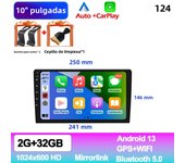 7"/9"/10"Android 13 2 Din Car Radio Car Screen android auto Carplay 64G GPS Car Audio WIFI BT IPS Automotive Multimedia Player