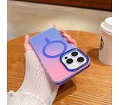 Laser Gradient for Magsafe Case for iPhone 15 14 13 12 Pro Max  Magnetic Wireless Charging Colorful Shockproof Luxury Cover