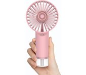 Mini ventilador de mano Con Función de Humidificación, Ventilador Portatil USB Silencioso para Escritorio Hogar Oficina Camping