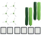 Filtros HEPA, 6 Laterales y 4 Roomba de Repuesto para Robot Irobot Roomba series I7, E5, E6 I