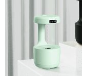 Deshumidificador Humidificador con Gotas de Agua,Humidificador Antigravedad de 600ml con Luz, Ahorro de Energía Silencioso, Apagado Automático, para Habitación de Bebé, Dormitorio,Oficina(Blanco)