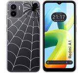 Funda Silicona Transparente para Xiaomi Redmi A1 diseño Araña Dibujos