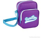 Safta Bandolera Morada Pequeña Benetton 17x22.5x7cm