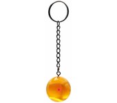 AUTOZOCO Llavero Dragon Ball Z, Llavero Bola de Dragón de 1 Estrellas, Bola 1 estrellas Dragon Ball, Esfera 1 estrellas Dragon Ball, Diámetro de la bola 3 cm, Longitud total de 10 cm, 1 Estrellas