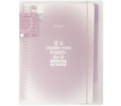 MR LIBRETA A4 TRANSPARENTE IF IT MADE YOU HAPPY DO IT AGAIN HAPPY HOME S1 25x2x31 Cms.