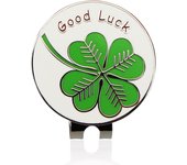 1.18" Lucky Clover Golf Ball Mark w Magnetic Golf Hat Clip 30mm Green Four Leaf Clover Golf Marker Training Aids