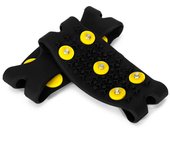 1 Pair 5 Studs Anti-Skid Snow Ice Grips Traction Cleats Crampons Winter Ice Fishing Shoe Covers