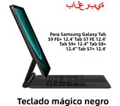 Smart Folio for Samsung Galaxy Tab S9 S8 S7 FE Plus 12.4 for Tab S9 FE+ S9+ S8+ S7+ 12.4" TouchPad Backlight Magic Keyboard Case
