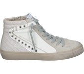 SKYDIVA | Botines Skydiva para Mujer – Botas Casual en Color Blanco y Beige – Cordones y Cremallera – Cómodo – Moda – Modelo M4502