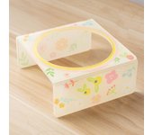 Cartoon Pet Bowl Cat Bowl Acrylic Stand Floral Ceramic Cat Bowl Neck Protection Cat Bowl Dog Food Bowl Cat Feeder  Pet Supplies