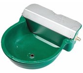 Bebedero Automático Grande para Caballos Verde 33x27x15 cm