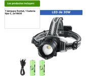 Newest Super Powerful 30W Led Rechargeable Headlamp Type-c USB 18650 Head Flashlight Telescopic Zoom Sea Fishing Head Torch