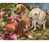 100 Pieces Jigsaw Puzzle Assembling Picture Dog Animals Decompression Puzzles Toy for Adult Children Kids Educational Gifts