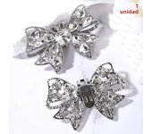 Crystal Bow Tie Shoe Buckle Shoes Clips Shoes Rhinestone Charm Decoration Diamond Butterfly Crystal Women's Shoe Accessories