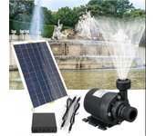 Mini bomba de agua solar con motor de 800 L/H 50 W, bomba de jardín ultra silenciosa para jardín, estanque, fuente, acuario