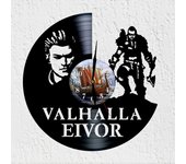 VinyWoody Reloj de Pared Disco de Vinilo Asesino Vikingo Valhalla Videojuego Decoracion