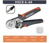 WOZOBUY Ferrule Crimping Tool Kit,HSC8 6-6A/6-4A Ratchet  Crimping Pliers, for Tubular Terminals,(Silver Head）