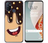 Tumundosmartphone Funda Gel Tpu para Oneplus Nord N100 diseño Helado Chocolate Dibujos