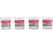 PIERRE CARDIN |Set de 4 vasos rayas eclat