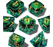 Juego de dados, juego de dados Mars Element con juego de dados de metal, juego de dados mecánicos, dados de dragones y mazmorras D&D para juegos de rol (RPG), Warhammer 40K, ciencia ficción, juegos de dados poliédricos