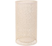Paragüero redondo de forja blanco 24x24x45h cm