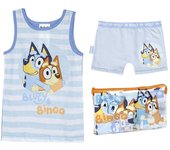 Pijama de Tirantes Bluey Rayas Azules con Neceser Niño 76813