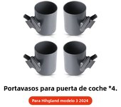 YZ 4 Pcs/Set Car Door Cup Holder For Tesla Model 3 Y Special Door Cup Storage Box Rack For Model 3 Model Y Car Door Cup Stand
