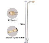 30°/90°/U Shape High Pressure Wash Water Gun Extension Spray Wand Lance Multi-Angled With 1/4" Quick Connect