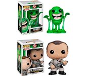 Funko Pack 2  Moquete Slimer 108  Peter  VEnkman 104 Cazafantasmas Ghostbusters Pop Vinyl fantasma verde Slimmer caza fantasmas