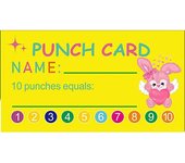 Paquete de 50 tarjetas de recompensa de fidelidad de 5 x 9 cm, ideal para estudiantes y profesores de aulas de negocios.
