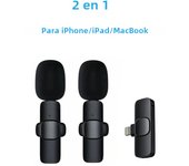 New Wireless Lavalier Microphone Portable Audio Video Recording Mini Microphone for iPhone Android PC Camera Live Gaming Phone