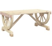 Mesa de Centro de Jardín Madera maciza AbEto 90x50x40 cm