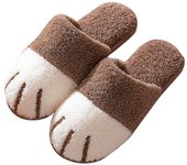 Zapatillas de Sudadera Caliente Lindo Gato En Forma Pata Fuzzy Resbalón En Casa Zapatos Invierno Suave | 36-37 | 36-37