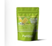 FULLGAS - Clear Isolate Whey (Aislado) - Polo de Limón - 500g - aspecto cristalino y sin sabor a lácteo. Materia prima Lacprodan® ClearShake (Arla Foods). Alto contenido en proteínas, sin grasa, fácil disolución y sin gluten.