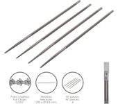 SANCO STORE - PAPILLON Limas Cadena Motosierra 200 x Ø 4.8 mm. 0.325" (Pack 4 Piezas)