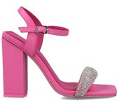 Menbur 23799  Sandalias de tacón Lynx para mujer en rosa de piel vegana