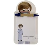 Flikehome - Imán de nevera con Bloc de notas+Bolígrafo Comunión 9x7cm - Pack 24 Unidades